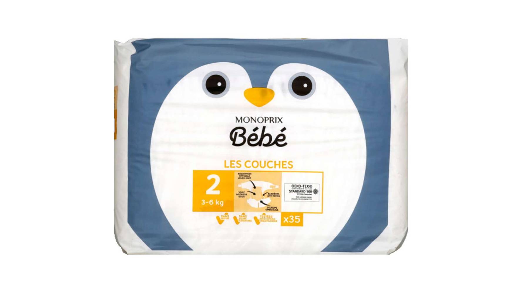 Monoprix Bébé - Les couches (35 unités) (Taille 2)