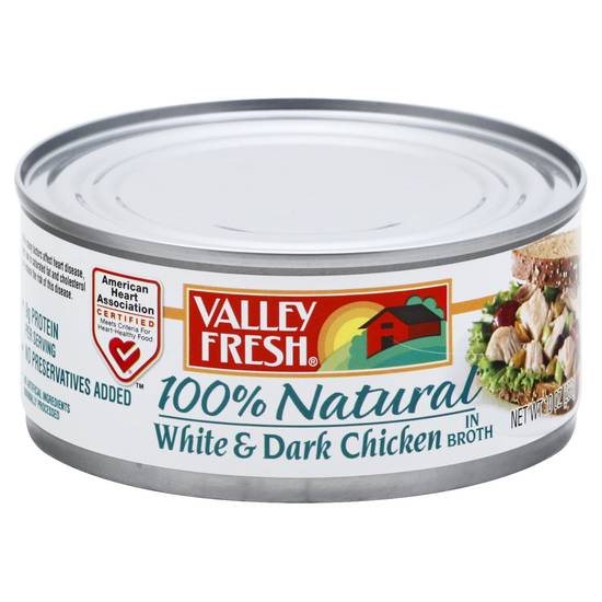Valley Fresh 100% Natural White & Dark Chicken in Broth