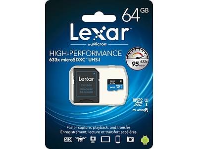 Lexar High Performance Memory Card With Adapter
