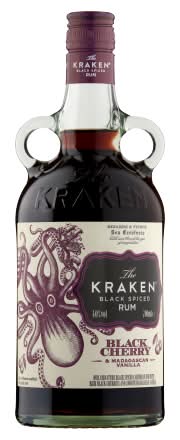 The Kraken Black Cherry & Madagascan Vanilla, Black Spiced Rum (700ml)