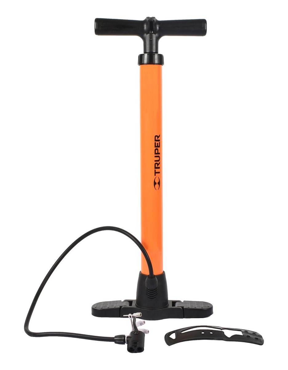 Truper · Bomba para inflar 100 psi, naranja
