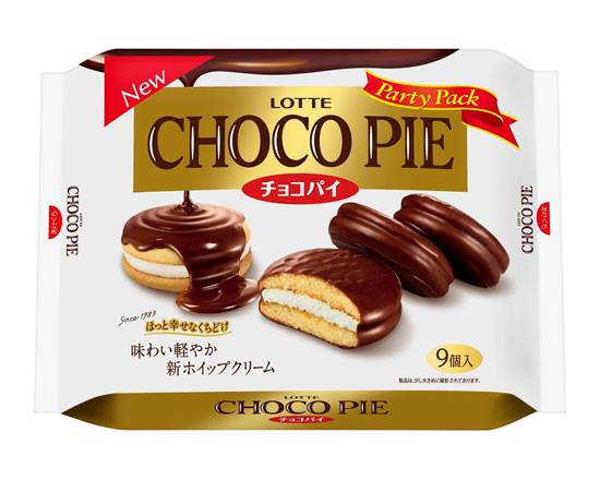 25413：ロッテ チョコパイ パーティーパック 9個 / Lotte Chocolate pie party pack 9pieces