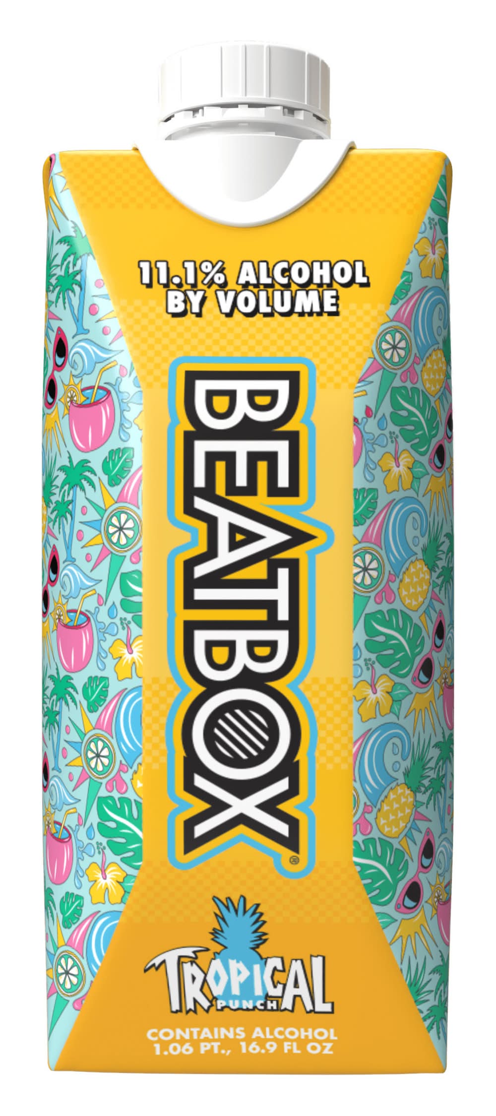 BeatBox Ready To Drink Flavored Wine, Tropical Punch (16.9 fl oz)