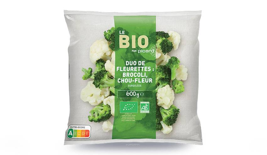 Duo de fleurettes bio (brocoli et chou-fleur)