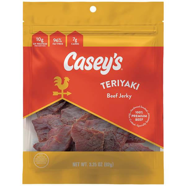 Casey's Teriyaki Beef Jerky 3.25oz