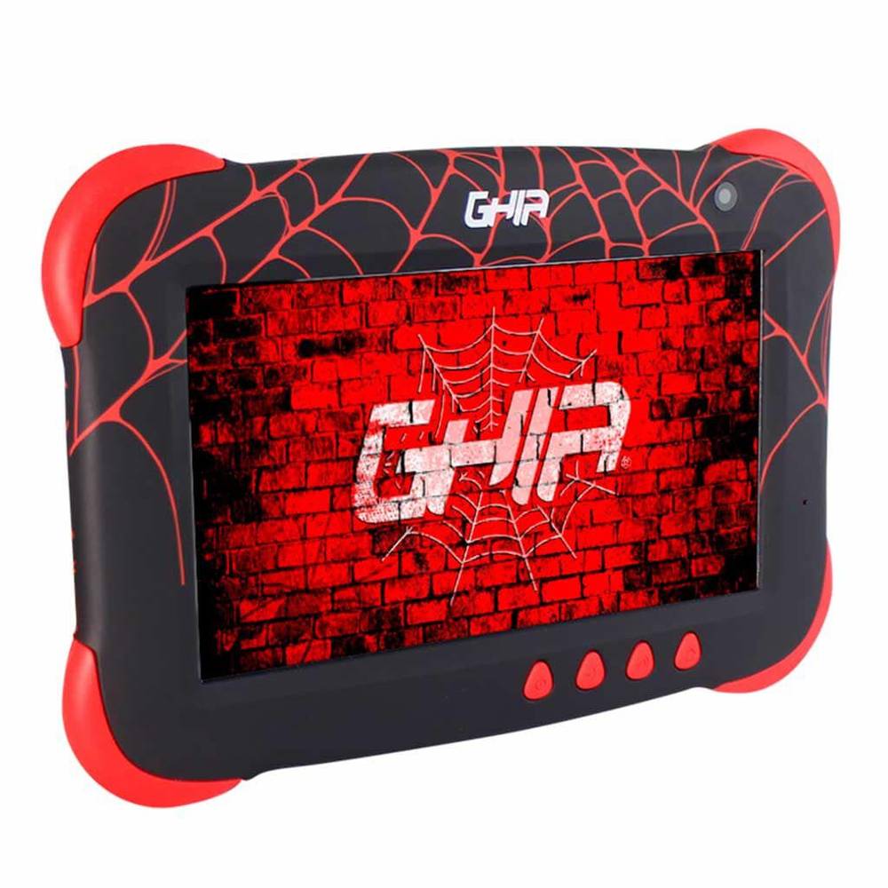 Ghia tablet kids 16gb negro/rojo (1 pieza)