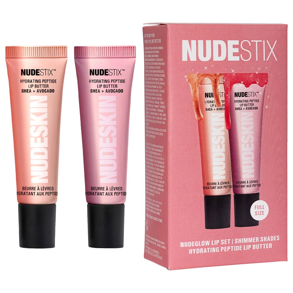 Nudestix Nudeglow Hydrating Peptide Lip Butter Duo Set