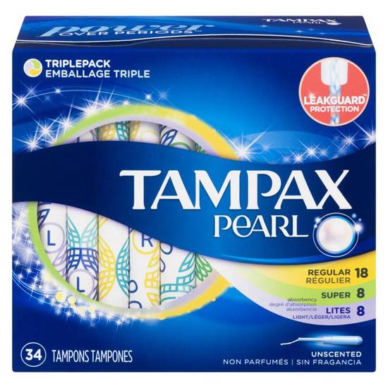 Tampax Pearl Tampons (34 units)