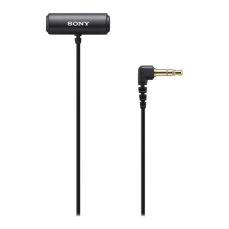 Sony Compact Stereo Lavalier Microphone Ecmlv1, Black