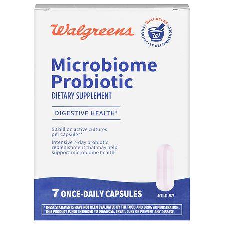 Walgreens Microbiome Probiotic Once-Daily Capsules (7 ct)