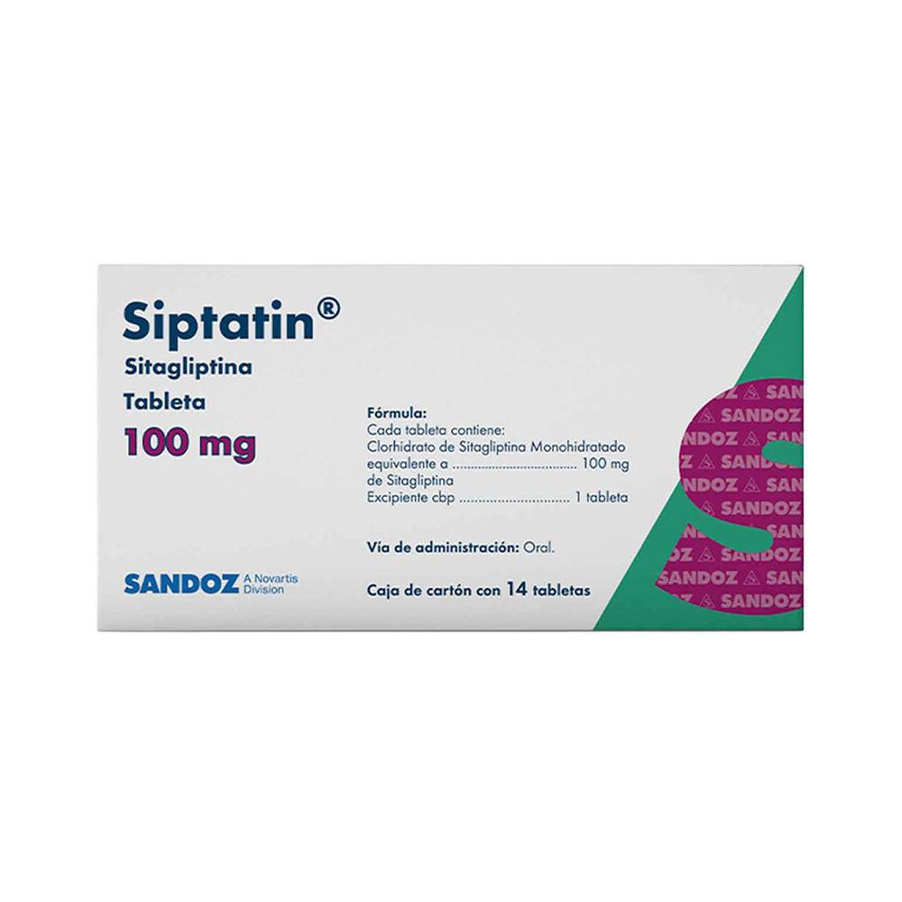 Siptatin 100 Mg 14 Tab