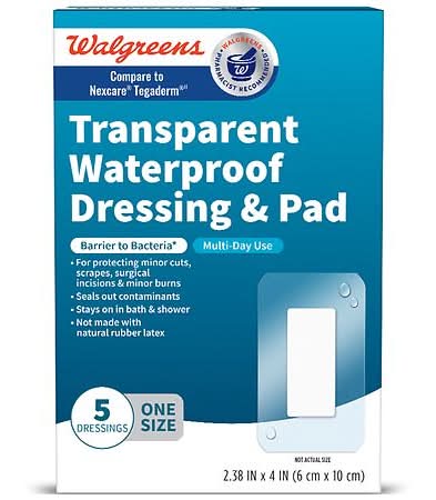 Walgreens Transparent Waterproof Dressing & Pad
