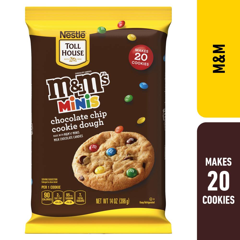 Nestlé Toll House M&M's Minis Chocolate Chip Cookie Dough (14 oz)