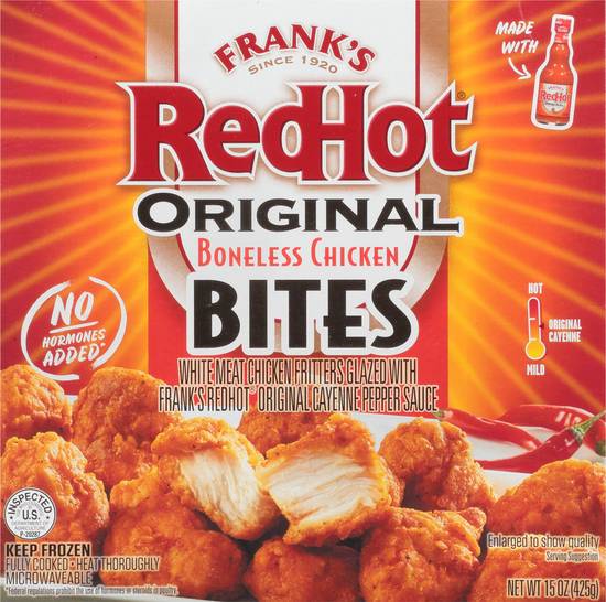 Frank's Redhot Boneless Chicken Original Bites