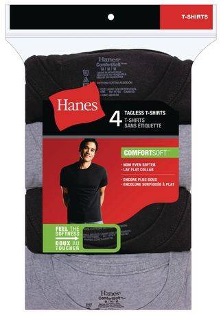 Hanes Crew Neck Tagless T-Shirts (4 units)