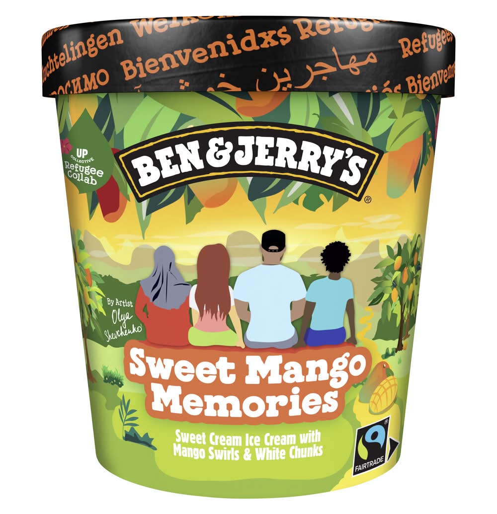 Ben & Jerry's - Crème glacée, souvenirs de mangue sucrée (413g)