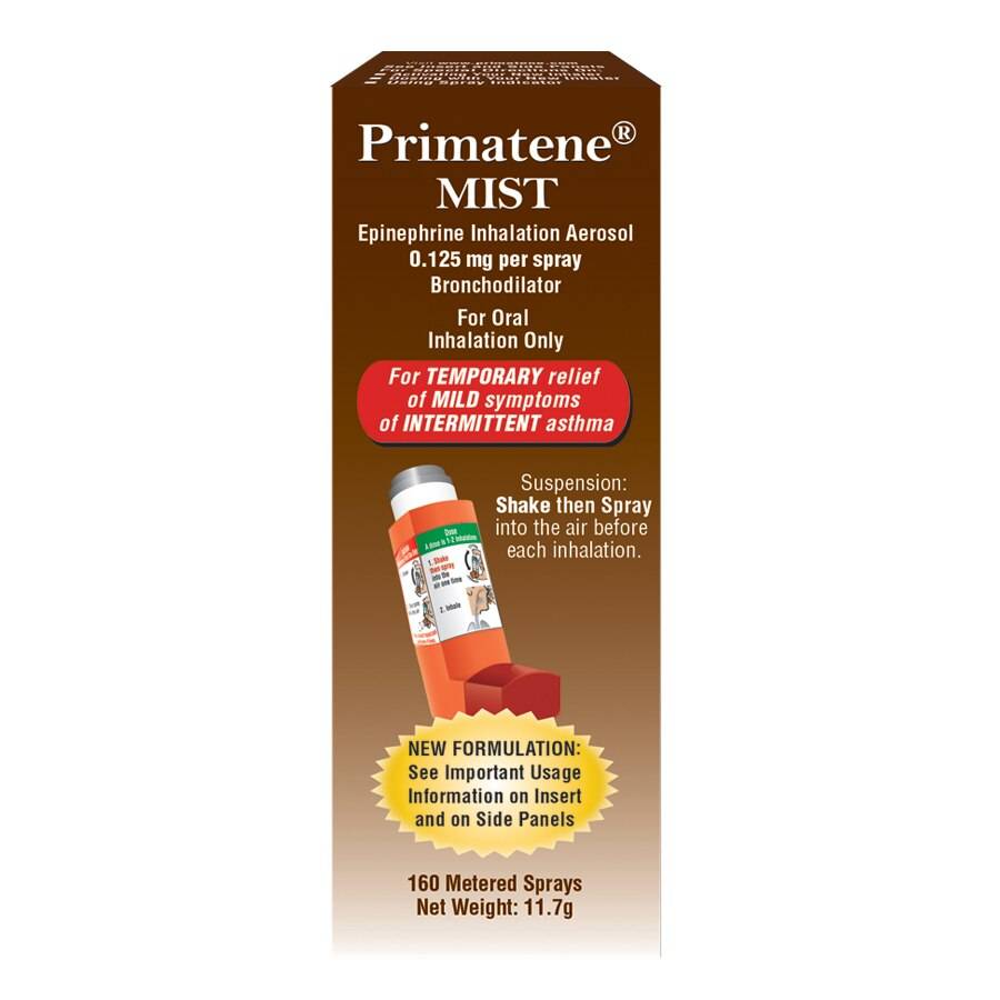 Primatene Mist Epinephrine Inhalation Aerosol Bronchodilator, 0.125Mg/Spray