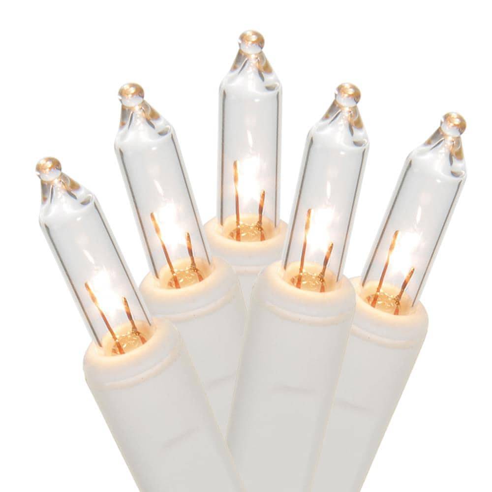 Holiday Living 100-count Clear Incandescent Christmas Lights with White Wire | L1100119CU12