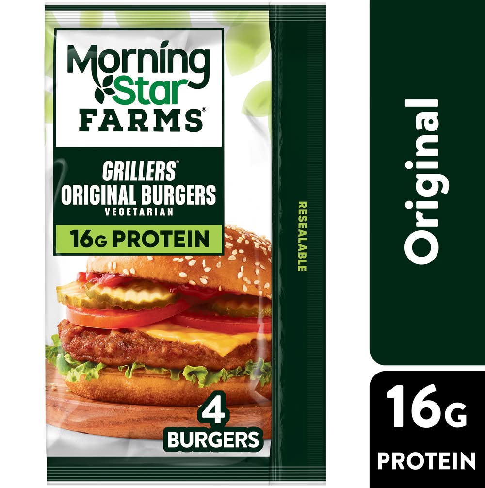 MorningStar Farms Plant Based Original Veggie Grillers (9 oz)