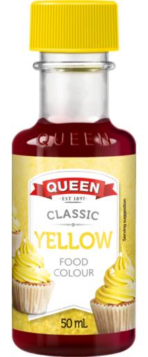Queen Classic Food Colour, Yellow (50mL)