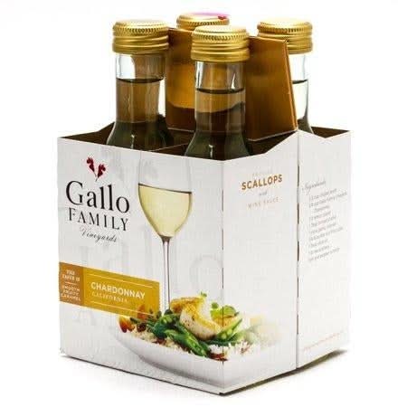 Gallo Family Vineyards Chardonnay White Wine 4 Single Serve