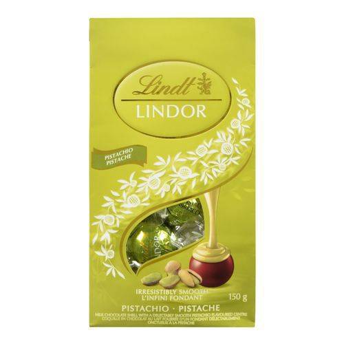 Lindt chocolat fourré à la pistache lindor (150 g) - lindor