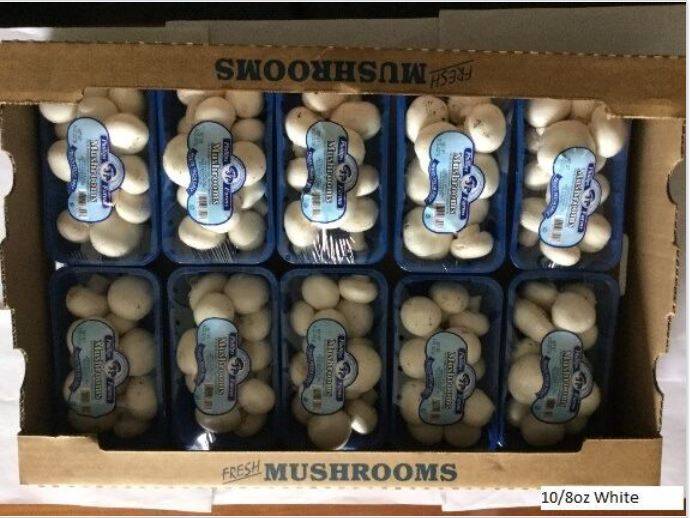 Mushrooms - 8 oz cello pack (10 Units per Case)