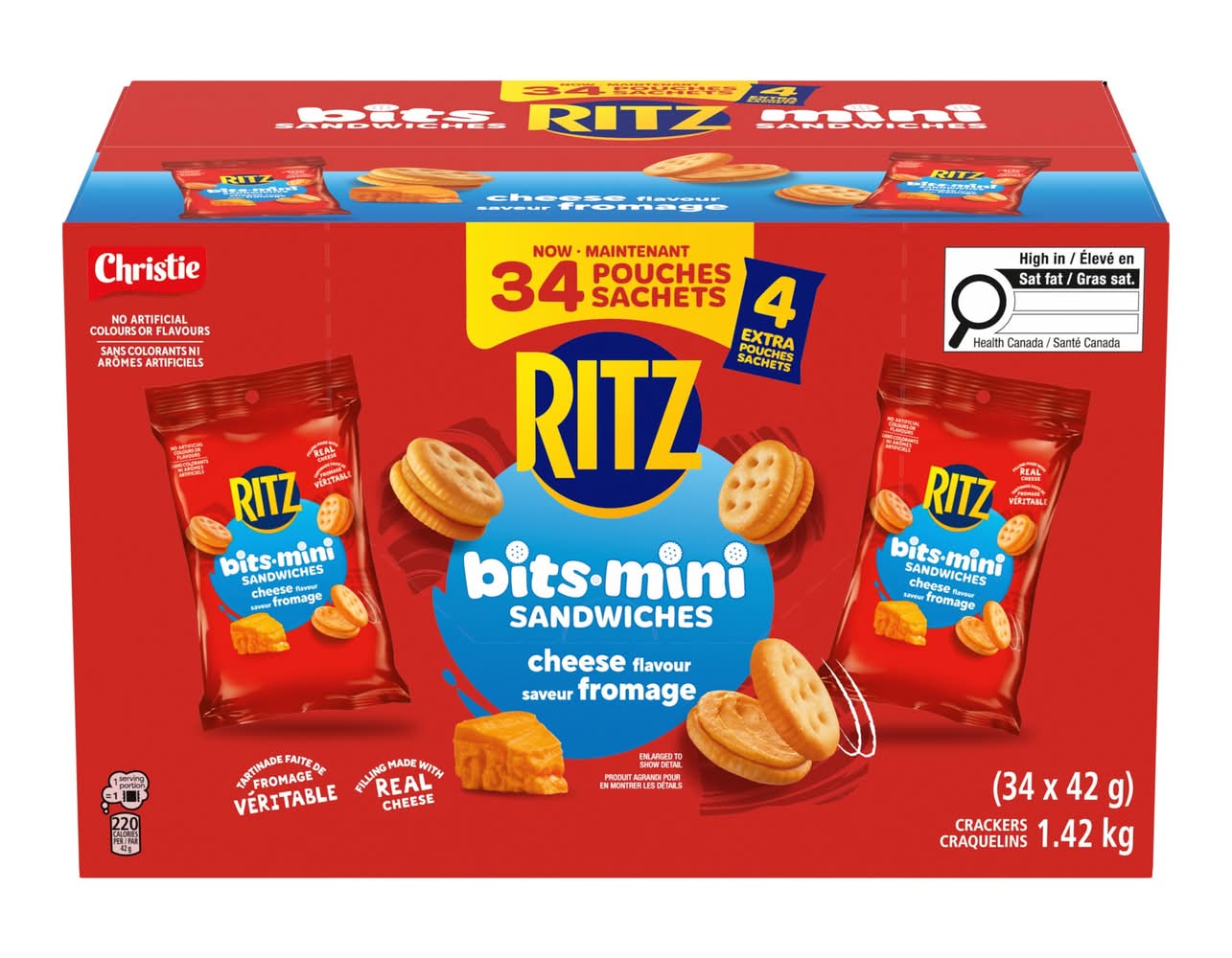 Ritz Mini Sandwiches 34 X 42 G / Ritz Bits Sandwiches 34 X 42 G