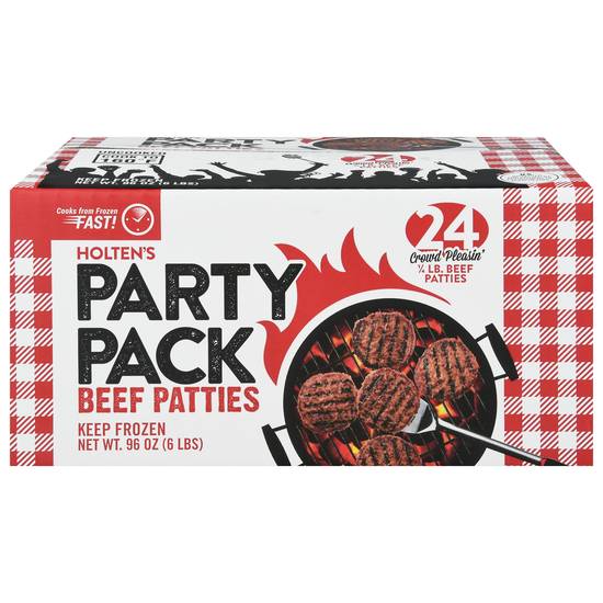 Holten Meats Beef Patties Party pack (24 ct)