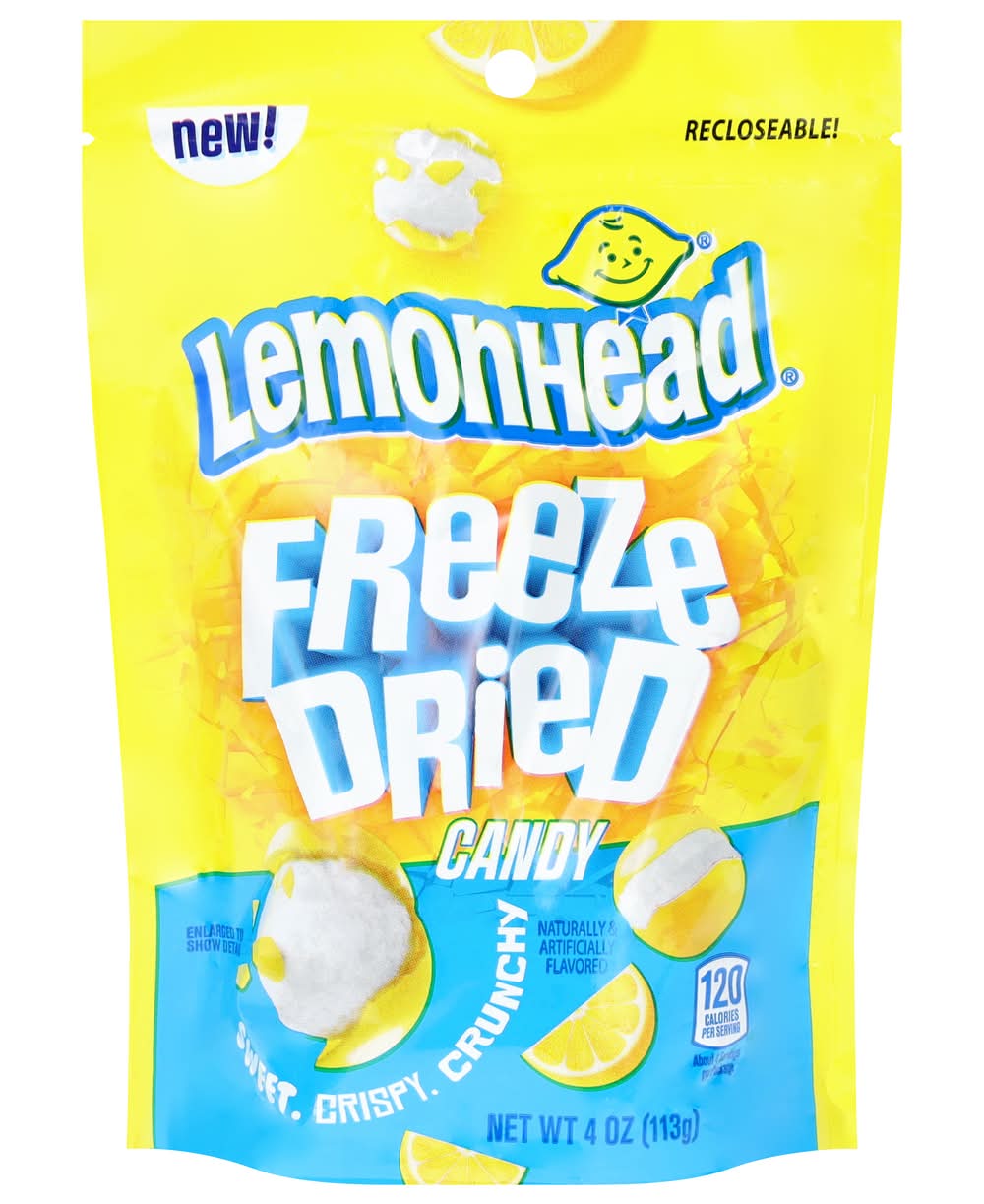 Lemonhead Freeze Dried Candy, Lemon (4 oz)