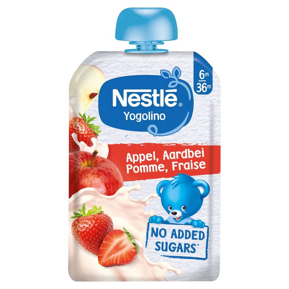 Nestlé Yogolino Laitage Pomme Fraise dès 6 mois gourde 100g