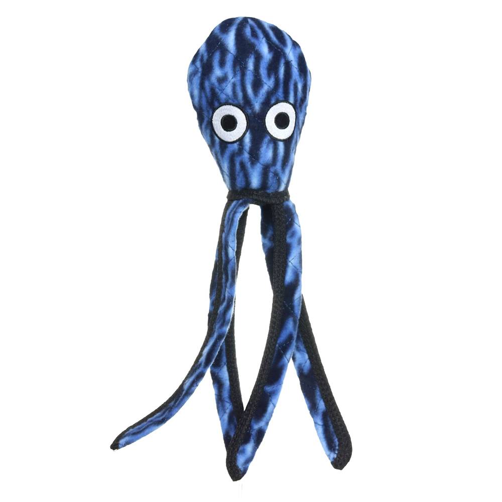 TUFFY® Ocean Creature Squid Dog Toy - Tough Plush (Color: Navy)