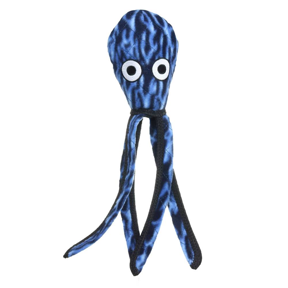 Tuffy Ocean Creature Squid Dog Toy, Navy