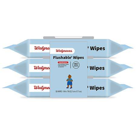 Walgreens Flushable Toddler Wipes (3 ct)