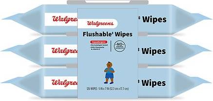 Walgreens Flushable Toddler Wipes (3 ct)