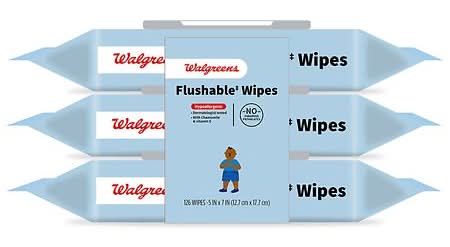 Walgreens Flushable Toddler Wipes (3 ct)