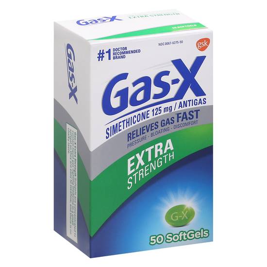 Gas-X Extra Strength Simethicone 125 mg Softgels ( 50 ct)