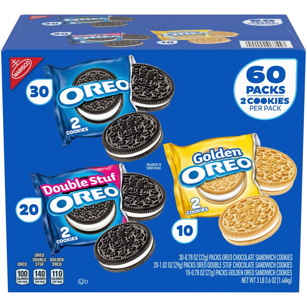 Oreo Cookies Variety Pack, 60-count