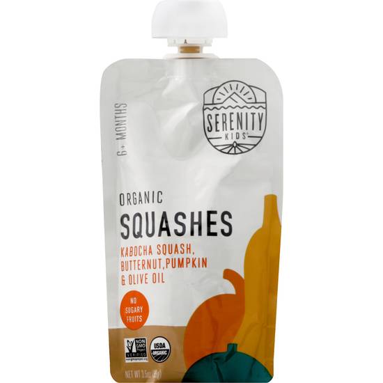 Serenity Kid's Organic Squashes Baby Food (3.5 oz)