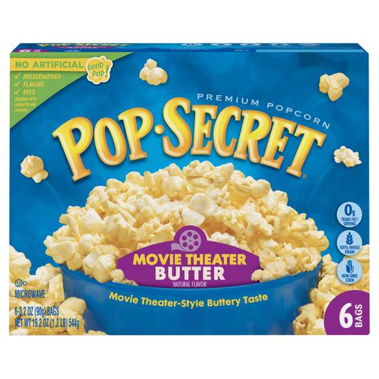 Pop Secret Premium Movie Theater Butter Popcorn (6 ct)