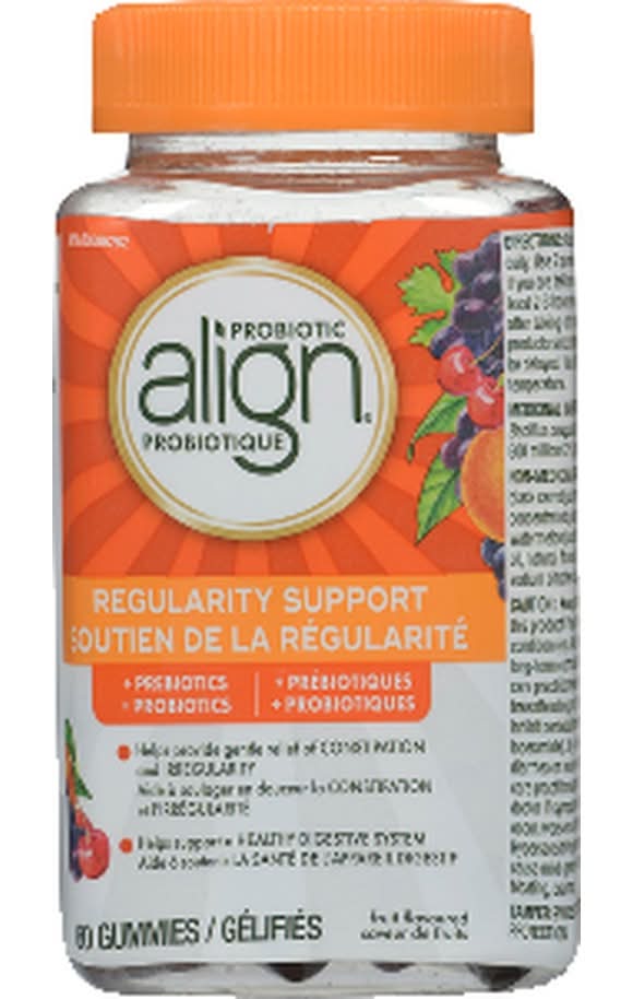 Align Regularity Support Probiotic Gummies, Fruit (60 ct)