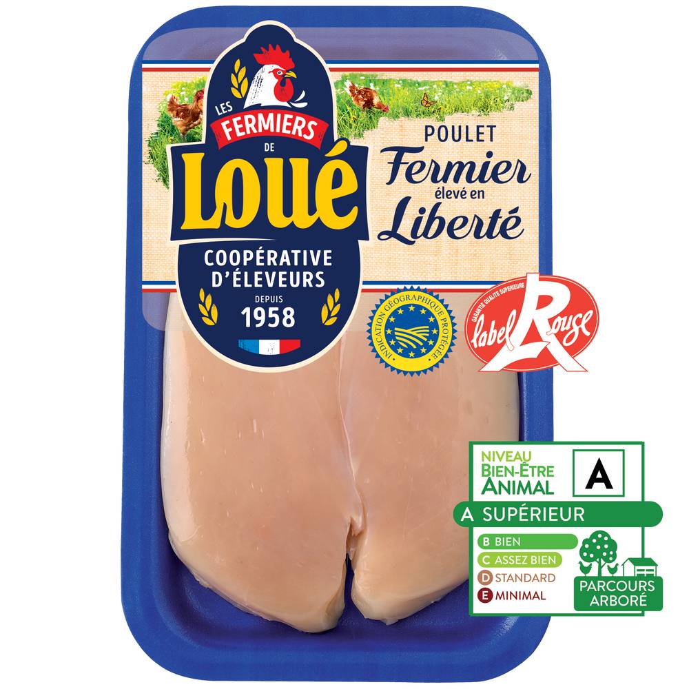 Loué - Filets poulet fermier blanc (2 pièces)