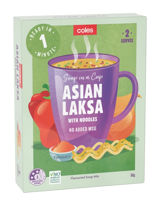 Coles Asian Laksa Soup (65g)