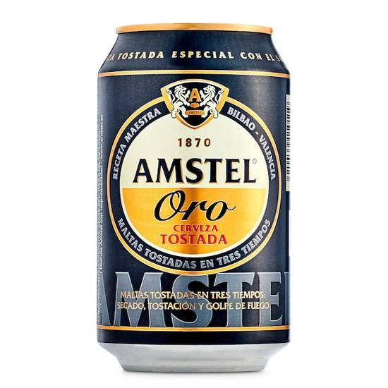 Cerveza tostada Amstel Oro lata 33 cl