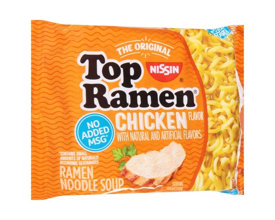 Nissin · Top Ramen Chicken Flavor Noodle Soup (3 oz)