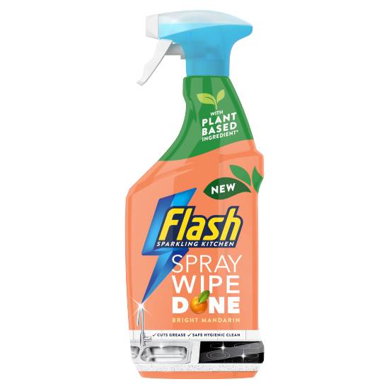 Flash Spray Wipe Done Bright Mandarin Cleaning Spray