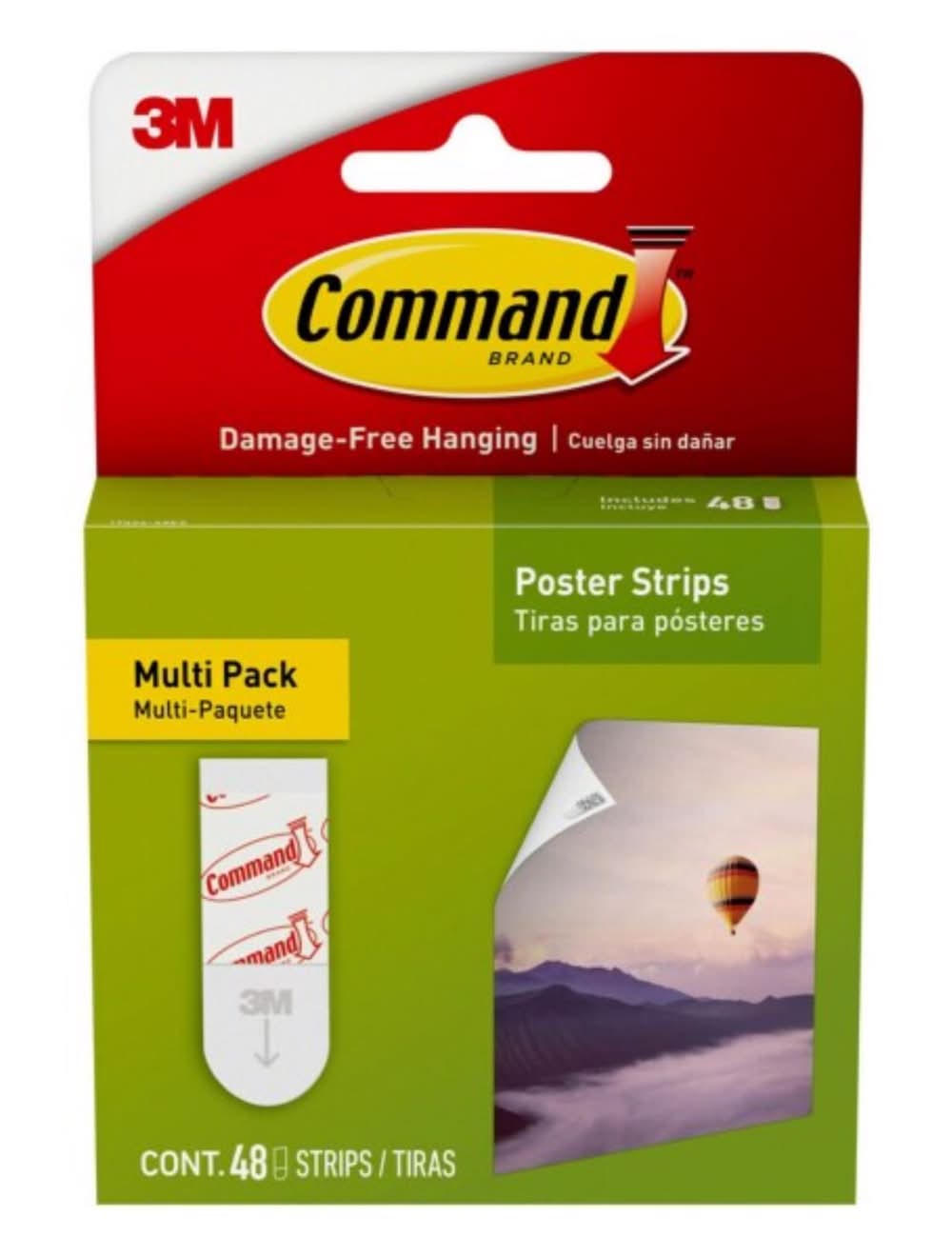 3M Command White Poster Strips 1 Lb 48 Pk