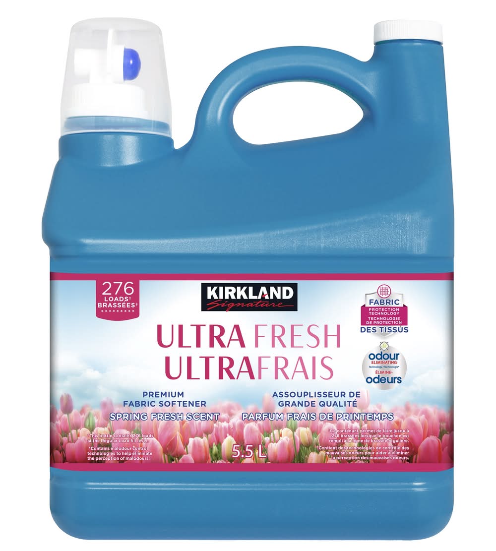 Kirkland Signature Assouplisseur De Grande Qualité Ultrafrais 276 Brassées / Kirkland Signature Ultrafresh Premium Fabric Softener, 276 Loads