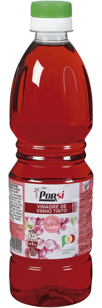 PorSi - Vinagre de vinho tinto, 500 ml