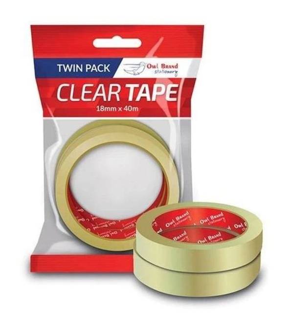 Clear Tape Twin Pack (370110)